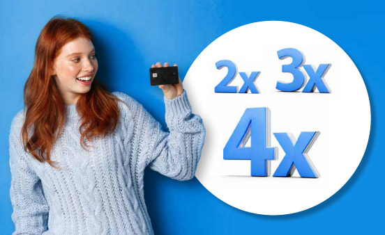 Paiement en 2, 3 et 4 fois